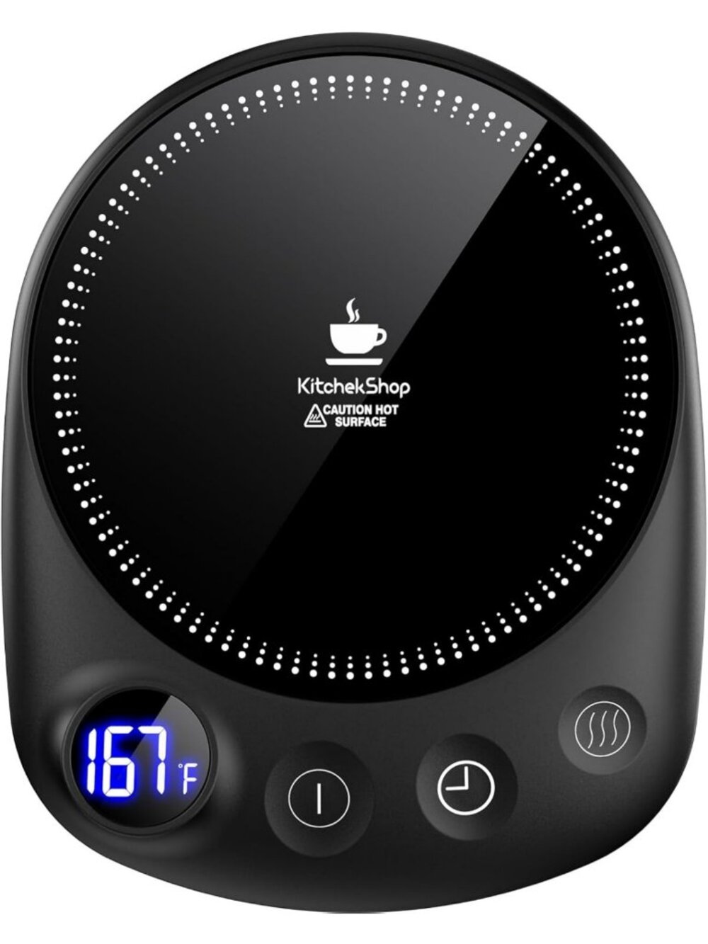 Electric Coffee Mug Warmer with Auto Shut Off, 4 Temp Settings & Timer